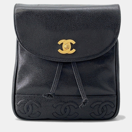 Chanel: Чёрный рюкзак 