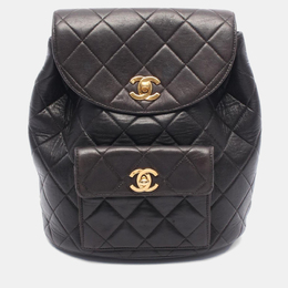 Chanel: Чёрный рюкзак 