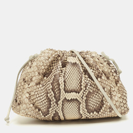 Bottega Veneta: Бежевая косметичка  Pouch