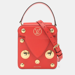 Louis Vuitton: Красная сумка на руку 