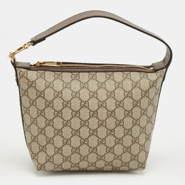 Gucci: Бежевая сумка  GG Supreme