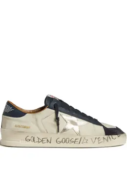 Golden Goose: Белые кроссовки  Stardan