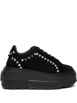 Casadei: Чёрные кроссовки 