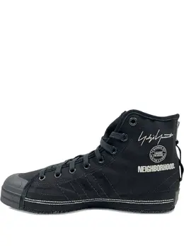 Y-3: Чёрные кроссовки 