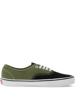 Vans: Зелёные кроссовки  Authentic