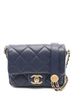 CHANEL Pre-Owned: Синяя сумка 