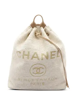 CHANEL Pre-Owned: Коричневый рюкзак 