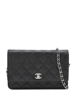 CHANEL Pre-Owned: Серебристый кошелёк 