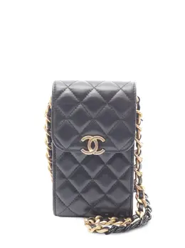 CHANEL Pre-Owned: Чёрная сумка через плечо 