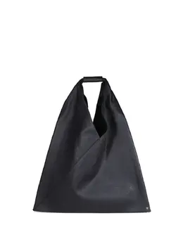 MM6 Maison Margiela: Чёрная сумка-шоппер 