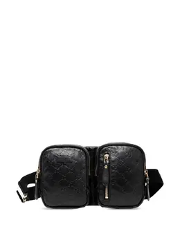 Gucci Pre-Owned: Чёрная поясная сумка 