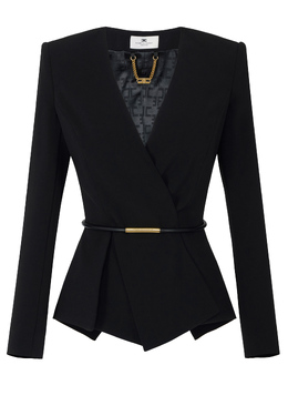 ELISABETTA FRANCHI: Чёрный жакет 