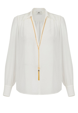 ELISABETTA FRANCHI: Бежевая блуза 