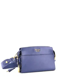 Prada Pre-Owned: Голубая сумка через плечо 