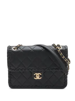 CHANEL Pre-Owned: Чёрная сумка через плечо 