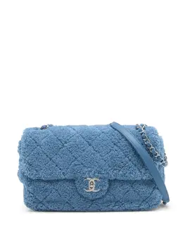 CHANEL Pre-Owned: Серебристая сумка через плечо 