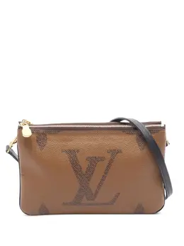 Louis Vuitton Pre-Owned: Коричневая сумка через плечо 