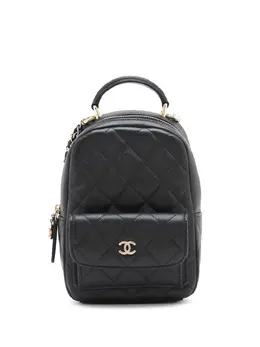 CHANEL Pre-Owned: Чёрный рюкзак 