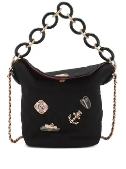 CHANEL Pre-Owned: Чёрная сумка 