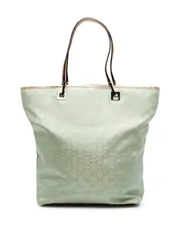 Gucci Pre-Owned: Зелёная сумка-шоппер 