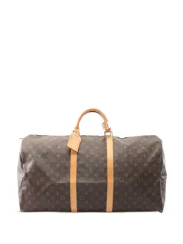 Louis Vuitton Pre-Owned: Коричневая дорожная сумка 