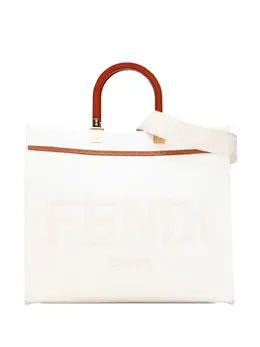 Fendi Pre-Owned: Коричневая сумка-шоппер 