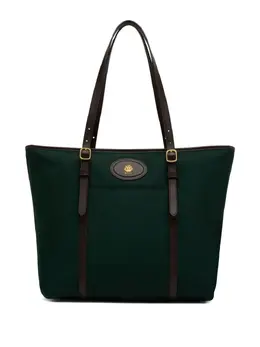 Bally: Зелёная сумка-шоппер 