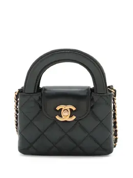 CHANEL Pre-Owned: Чёрная сумка-шоппер 