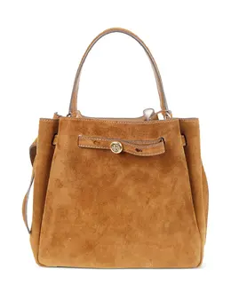 Tory Burch: Коричневая сумка-шоппер 