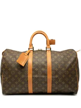 Louis Vuitton Pre-Owned: Коричневая дорожная сумка 