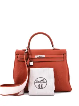 Hermès Pre-Owned: Оранжевая сумка 