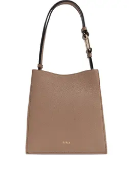 Furla: Коричневая сумка-шоппер 