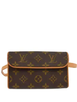 Louis Vuitton Pre-Owned: Коричневая поясная сумка 