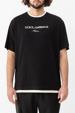 Dolce & Gabbana: Футболка с вышивкой 