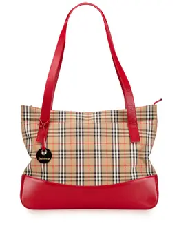 Burberry Pre-Owned: Коричневая сумка-шоппер 