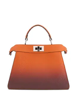 FENDI: Коричневая сумка-шоппер  Peekaboo ISeeU
