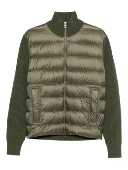 Moncler: Зелёный кардиган 