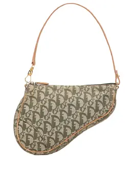 Christian Dior Pre-Owned: Зелёная сумка 