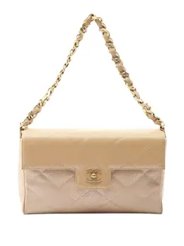CHANEL Pre-Owned: Бежевая сумка 