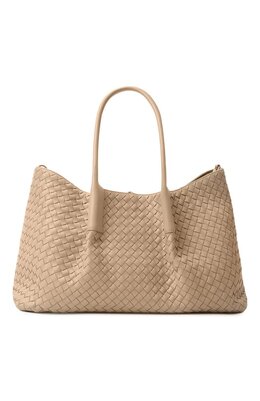 Bottega Veneta: Бежевая сумка 
