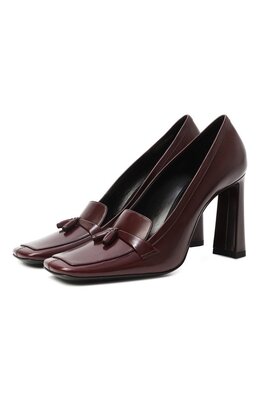 Saint Laurent: Бордовые туфли 