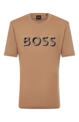 BOSS: Хлопковая футболка 