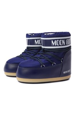 Moon Boot: Синие ботинки 