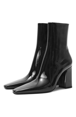 Saint Laurent: Чёрные ботинки 
