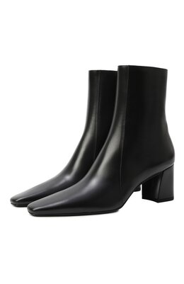 Saint Laurent: Чёрные ботинки 