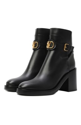 Valentino: Чёрные ботинки  VLogo Signature