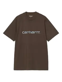 Carhartt WIP: Футболка  Script с коротким рукавом