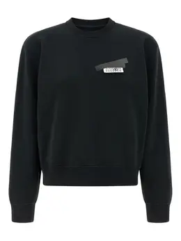 MM6 Maison Margiela: Чёрный свитшот 