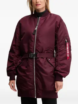 Alpha Industries: Бордовое пальто 