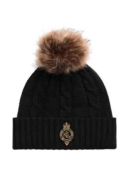 Lauren Ralph Lauren: Чёрная шапка 